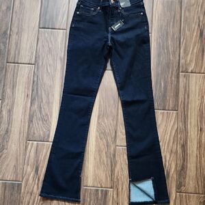 Express Midnight Blue Wide Leg Jeans